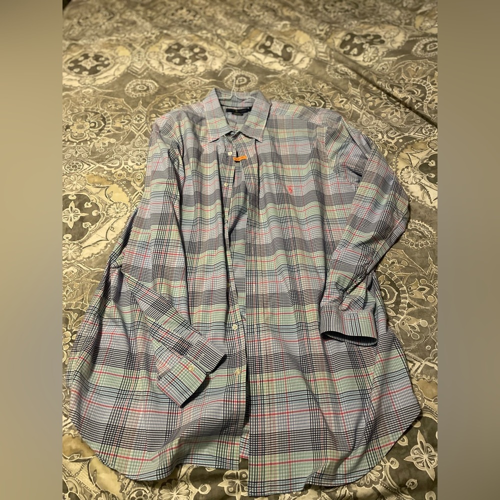 Polo Ralph Lauren Button down casual shirt 2XLT multi color